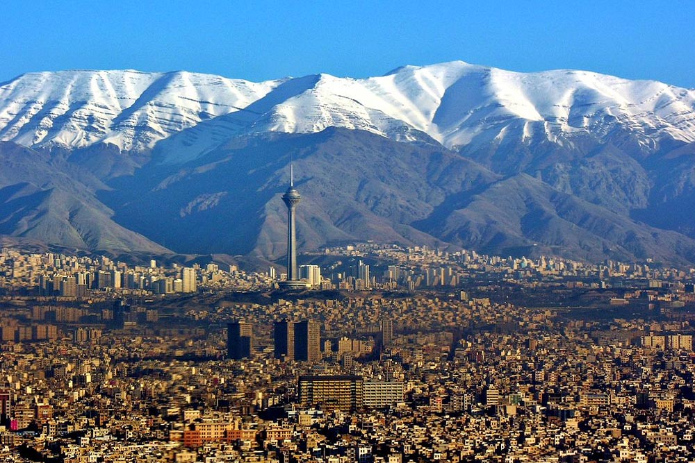 نمای شمال تهران و برج میلاد